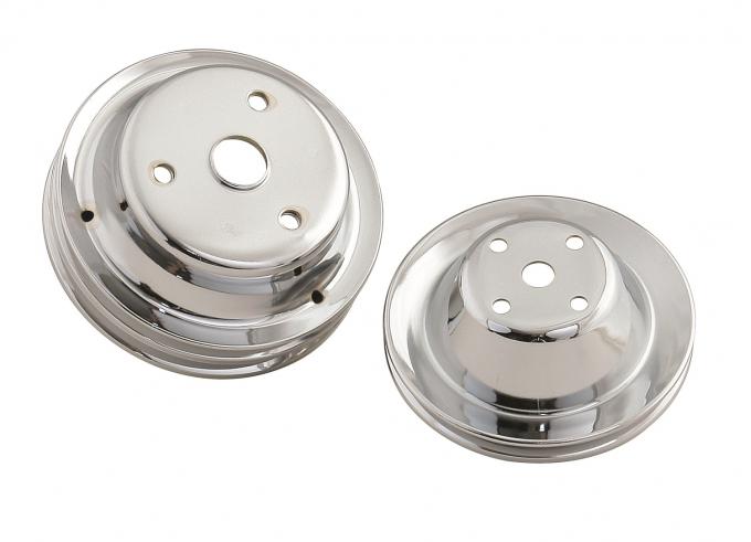 Mr. Gasket Chrome Plated Pulley Set 4962