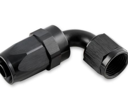 Mr. Gasket -6 an 90 Degree Swivel Hose End, Black 229006-BL