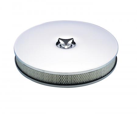 Mr. Gasket Air Cleaner, Low Mount, Chrome 4338