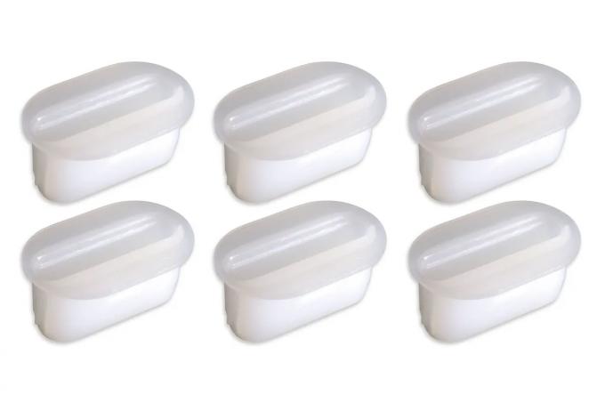 Redline Restomotive® 1977-1982 Chevrolet Corvette Console Side Panel Screw Inserts, 6 Piece Set