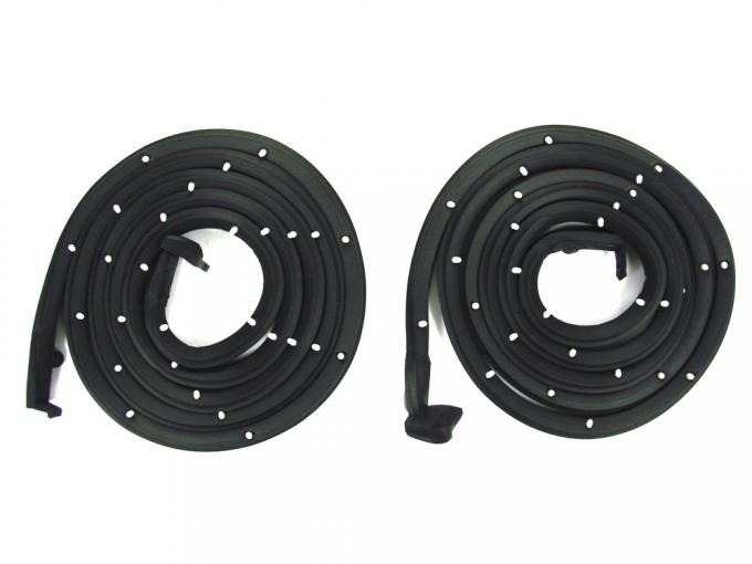 Precision Door WeatherstripKit, Left and Right Hand, 2 Piece Kit, Fits 2 Door Hardtops and Convertibles DWP 1410 55