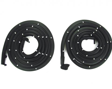 Precision Door WeatherstripKit, Left and Right Hand, 2 Piece Kit, Fits 2 Door Hardtops and Convertibles DWP 1410 55
