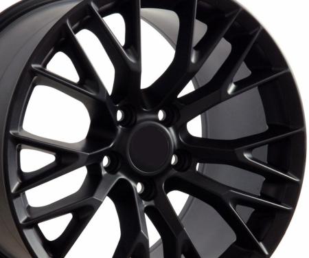 OE Replica Wheels CV22 - 18" Replica Wheel CV22 Fits Chevrolet Corvette - C7 Z06 Rim 18x10.5 Black Wheel CV22-18105-5475-56B1