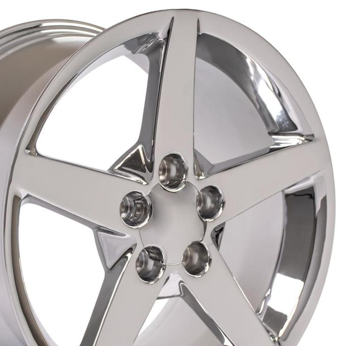 OE Replica Wheels CV06B - 19" Replica Wheel CV06 Fits Chevrolet Corvette - C6 Rim 19x10 Chrome Wheel CV06B-19100-5475-68C