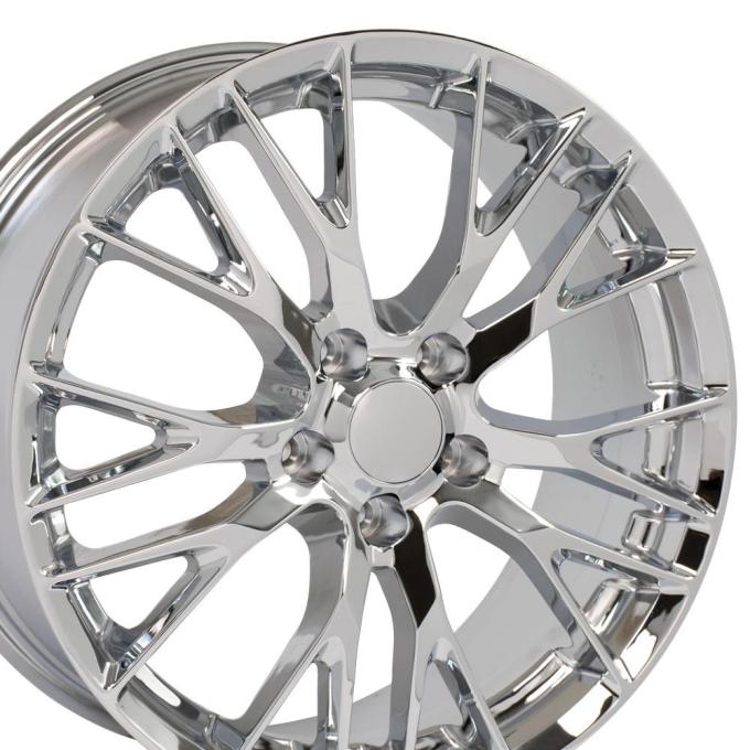 OE Replica Wheels CV22C - 19" Replica Wheel CV22 Fits Chevrolet Corvette - C7 Z06 Rim 19x8.5 Chrome Wheel CV22C-19085-5475-56C