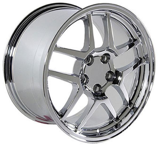 OE Replica Wheels CV04 - 18" Replica Wheel CV04 Fits Chevrolet Corvette - C5 Z06 Rim 18x10.5 Chrome Wheel CV04-18105-5475-56C