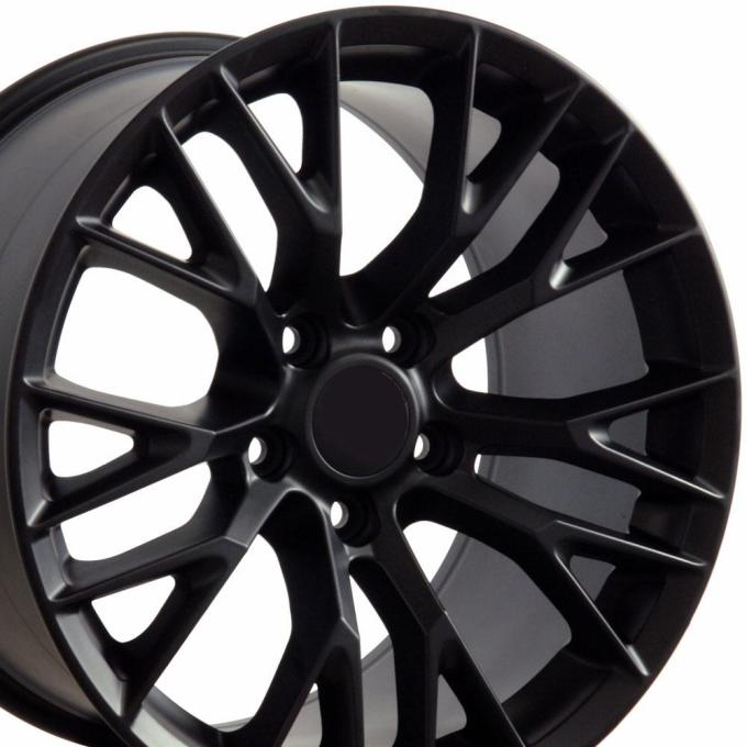 OE Replica Wheels CV22 - 17" Replica Wheel CV22 Fits Chevrolet Corvette - C7 Z06 Rim 17x9.5 Black Wheel CV22-17095-5475-54B1