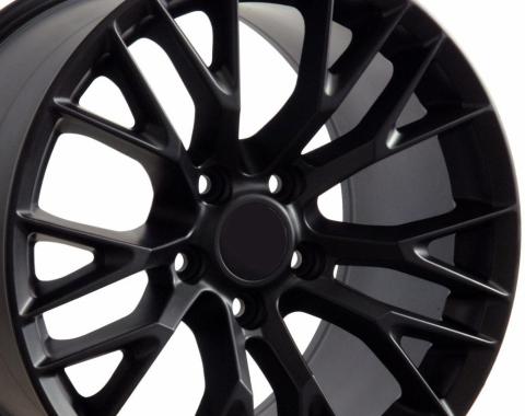 OE Replica Wheels CV22 - 17" Replica Wheel CV22 Fits Chevrolet Corvette - C7 Z06 Rim 17x9.5 Black Wheel CV22-17095-5475-54B1