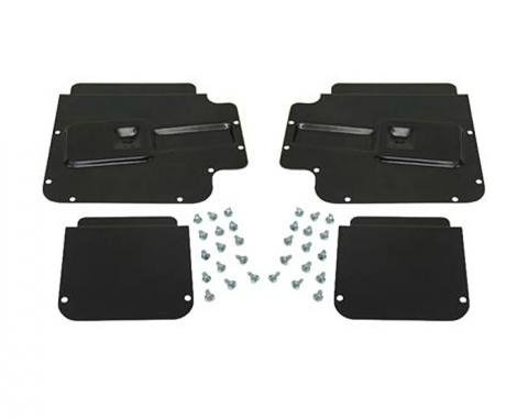 Corvette Door Access Plate Set, with Fasteners, 4 Piece, 1962