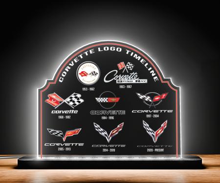 Corvette Timeline 10" x 7" Desk Light