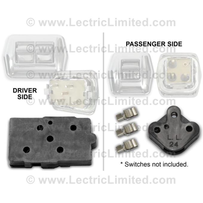 Lectric Limited 1956-1962 Chevrolet Corvette Power Window Switch Connector Conversion VPW5662CK