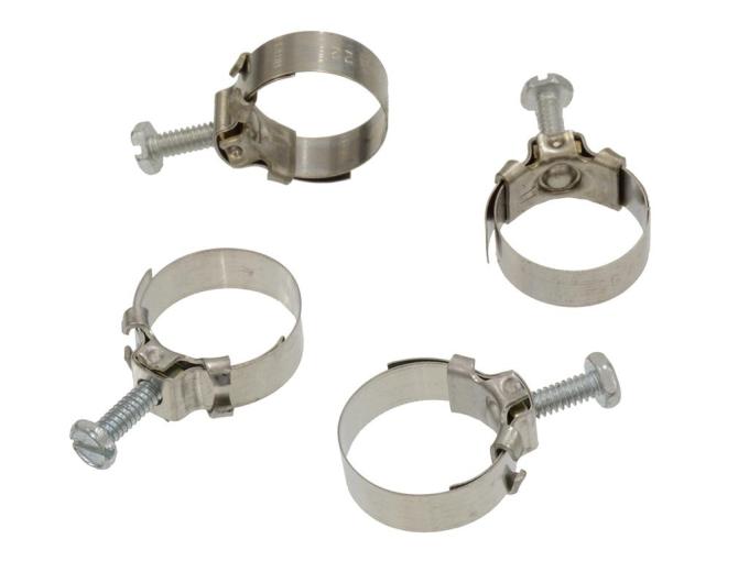 Corvette Auto Transmission Cooler Hose Clamps, 4 Piece, 1963-1982