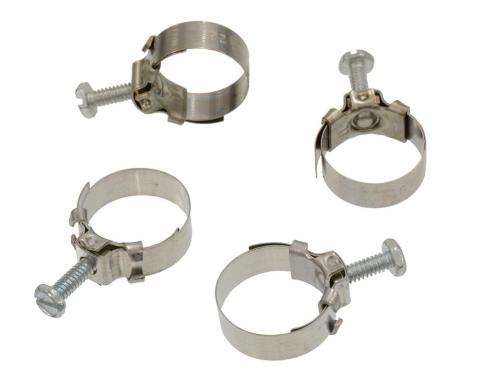 Corvette Auto Transmission Cooler Hose Clamps, 4 Piece, 1963-1982
