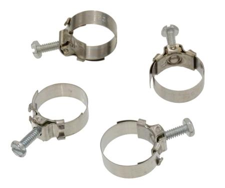 Corvette Auto Transmission Cooler Hose Clamps, 4 Piece, 1963-1982
