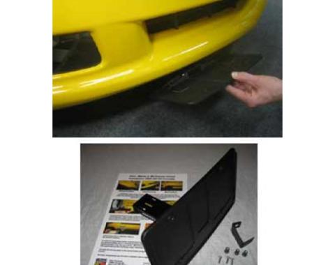 Corvette Front License Plate Mount, "Show & Go", Grand Sport & Z06, 1997-2013