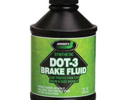 Brake Fluid, DOT 3 Synthetic, 12 Ounce