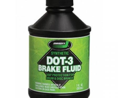 Brake Fluid, DOT 3 Synthetic, 12 Ounce