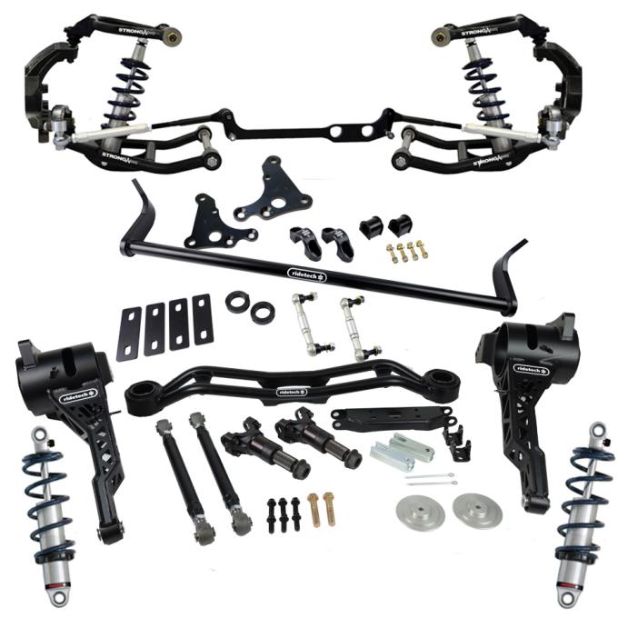 Ridetech HQ Coil-Over System with hub spindles & trailing arms for 1963-1979 Corvette 11530203