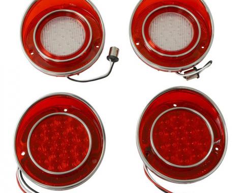 Corvette LED Tail Lamp Set with Backup Lights, 1968-1973