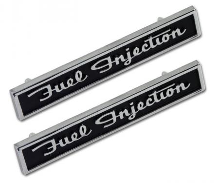 Trim Parts 62 Corvette Front Fender Emblem, Fuel Injection, Pair 5157