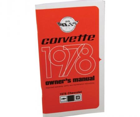 Corvette Owners Manual, 1978