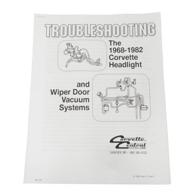 Corvette Headlight & Wiper Vacuum Troubleshooting Guide, 1968-1982