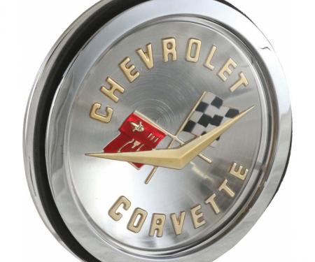 Trim Parts 58-60 Corvette Front and 58-61 Gold Rear Emblem Assembly, Each 5087