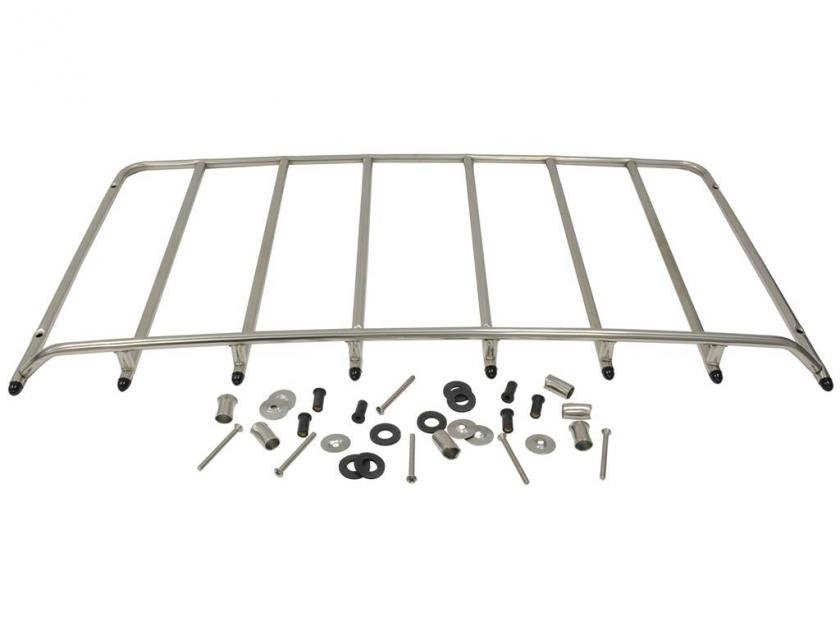 Corvette Luggage Rack 6-Hole Stainless Steel, 1968-1977