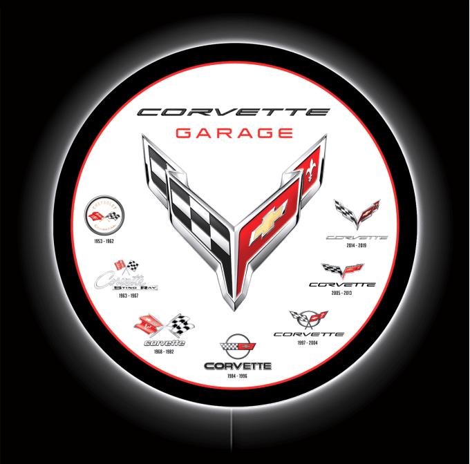 Corvette Generations Garage 23" LED Sign
