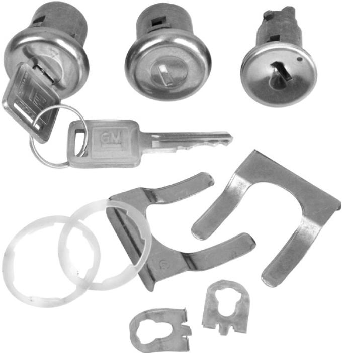 Dynacorn 67 Ignition & Door Kit Later 66-67 Chevelle / GTO / Monte / Chevt / Nova / Pickup 104