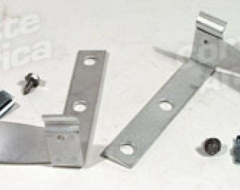 Corvette Hood Latch Cable Support Brackets, (58 Early), 1958