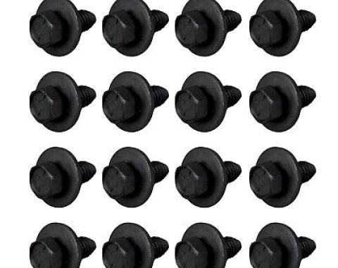 Redline Restomotive® 1968-1982 Chevrolet Corvette 16 Piece Door Hinge Bolt Set