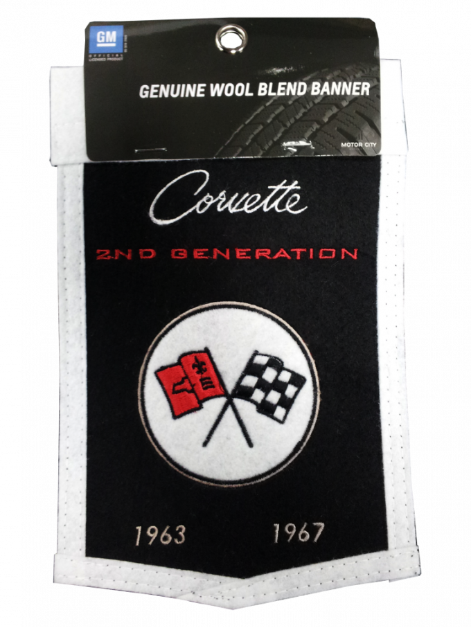 Genuine Wool Blend Mini-Banner with C2 Emblem