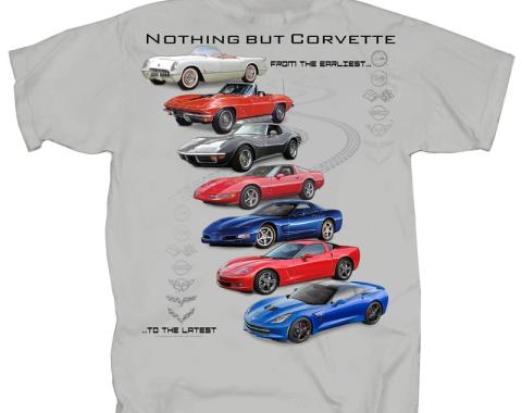 Corvette T-Shirt, Nothing But Corvette, Sport Gray