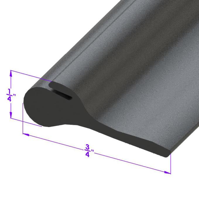 Metro Moulded Parts 1953-1954 Chevrolet Corvette Top Bow to Header Seal. Each Car Uses Five Feet LP 110-G