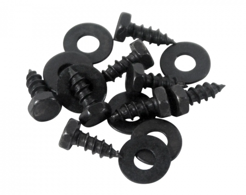 Corvette Air Conditioning Duct Mount Screws & Washers, 8 Piece Set, 1963-1967