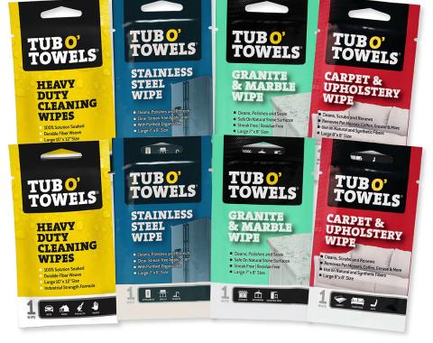 Tub O' Towels Heavy Duty Cleaning Wipes, Single Pack