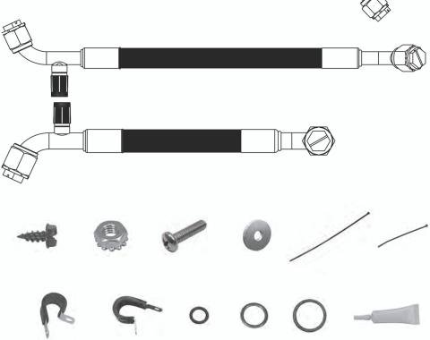 Vintage Air 1977-82 Corvette SureFit&trade; Reduced Barrier Standard Hose Kit 526780