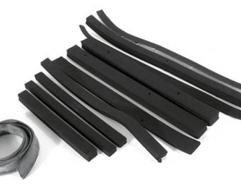 Corvette Radiator Support & Shroud Seal Kit, 350 Aluminum Radiator & Steel Shroud, 1969 Late