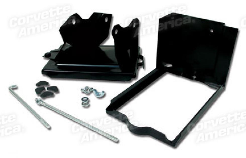Corvette Battery Tray Kit, without Air Conditioning, 1966
