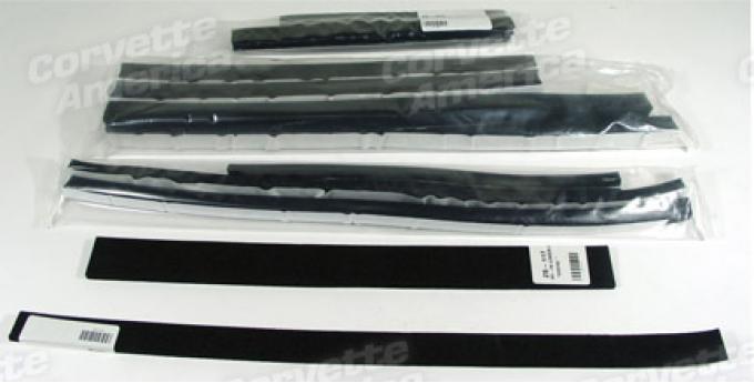 Corvette Radiator Support & Shroud Seal Kit, 350 Aluminum Radiator & Plastic Shroud, 1969 Late