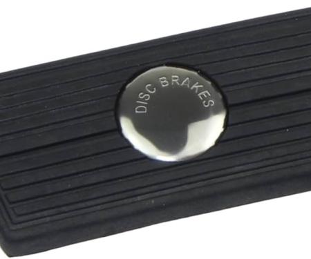 Redline Restomotive® 1966-1981 GM Car Brake Pedal Pad for Cars with Automatic Transmission & Disc Brakes