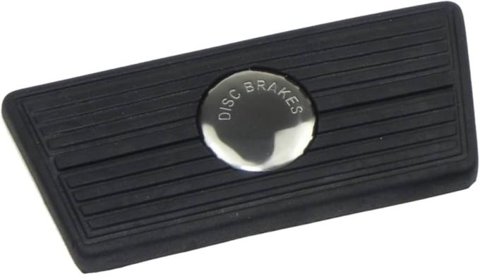 Redline Restomotive® 1966-1981 GM Car Brake Pedal Pad for Cars with Automatic Transmission & Disc Brakes