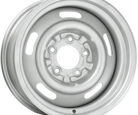 Wheel Vintiques 14x6 Camaro Style Rallye Silver 5x4.75" bolt 4" backspace 34-463404