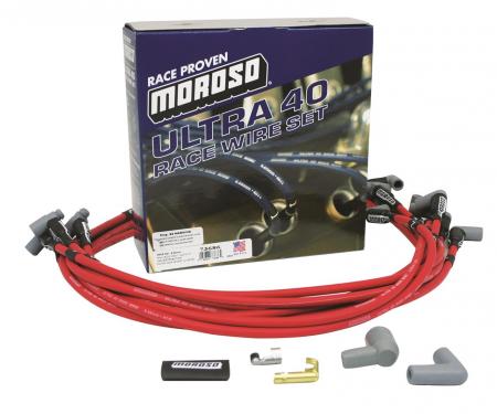 Corvette Moroso Ultra 40 Unsleeved Custom-Fit Wire Sets, Red, 1975-1982