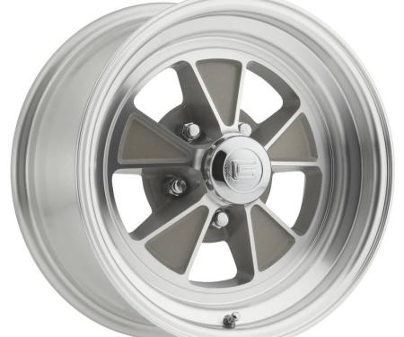 Legendary Wheels 1964-1973 Ford Mustang 15x7 Legendary GT5 Alloy Wheel, 5 on 4.5 BP, 4.25 BS, Clear Coat/ Machined LW70-50754C