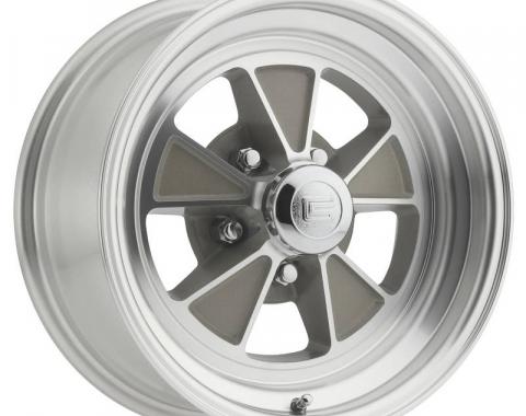 Legendary Wheels 1964-1973 Ford Mustang 15x7 Legendary GT5 Alloy Wheel, 5 on 4.5 BP, 4.25 BS, Clear Coat/ Machined LW70-50754C