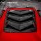 GlassSkinz 2014-19 Corvette Bakkdraft Rear Window Valance / Louver C7BAKKDRAFT | Gloss Black Abs (No Paint) RAWGB