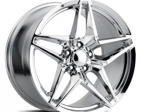 Factory Reproductions Corvette ZR1 Wheels 19X12 5X4.75 +59 HB 70.3 C7 ZR1 Chrome With Cap FR Series 29 29912593401