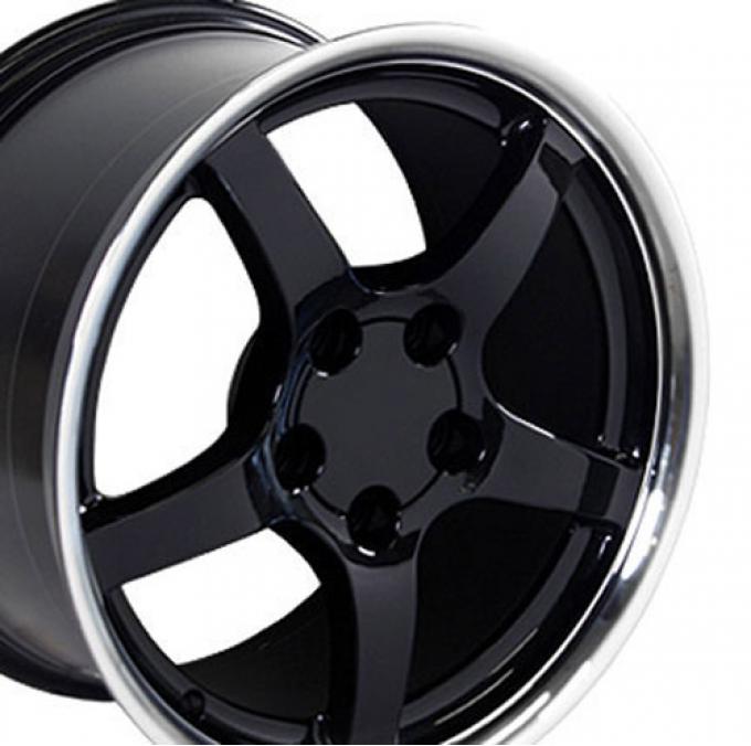 18" Fits Chevrolet - Corvette C5 Wheel - Black 18x9.5